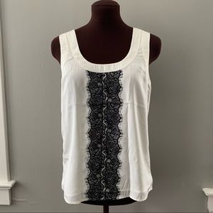 Banana Republic silk lace tank top size XS